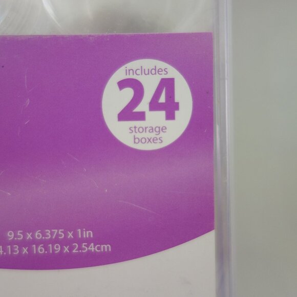 24 and 20 Piece Bead and/or Gem Storage System With Screw Top Lids - Picture 4 of 10